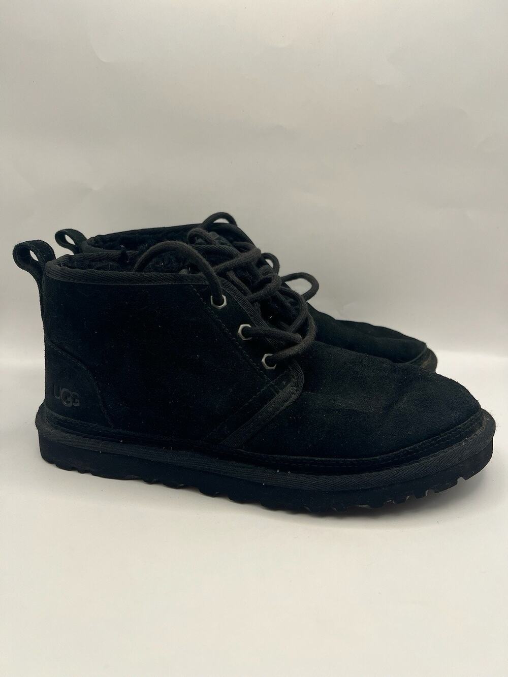Ugg Neumel Chukka Black Lace Up Boots Women Size 7